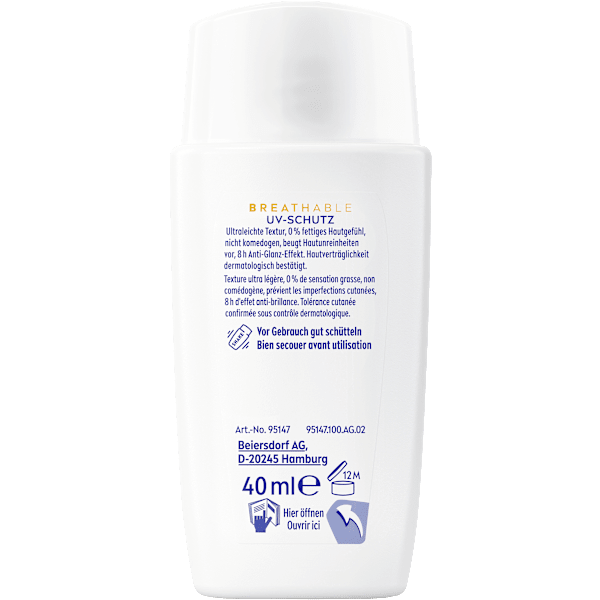 Sonnenfluid Gesicht derma skin clear UV Fluid mit Niacinamid, LSF 50+ NIVEA SUN