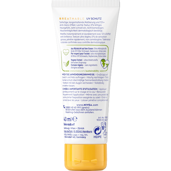 Sonnenfluid Gesicht mattierend, LSF 50+ NIVEA SUN