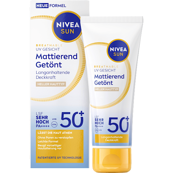 Sonnenfluid Gesicht mattierend & getönt, LSF 50+ NIVEA SUN