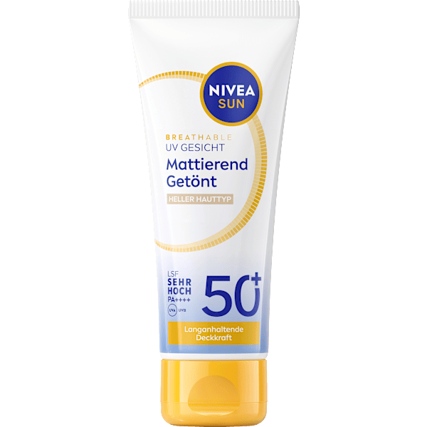 Sonnenfluid Gesicht mattierend & getönt, LSF 50+ NIVEA SUN