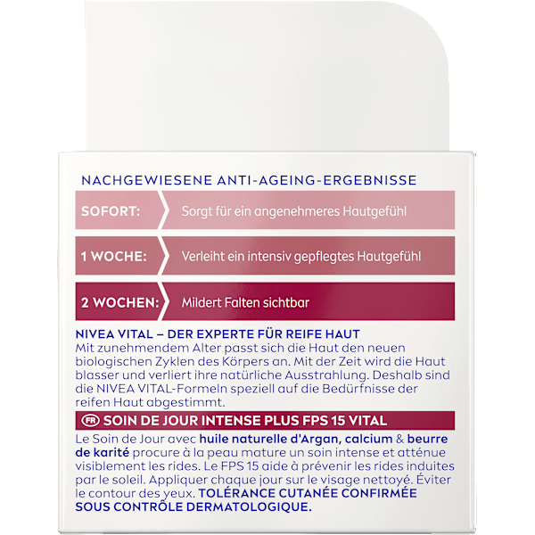 Tagescreme Vital Anti-Falten Intensiv Plus LSF15 NIVEA