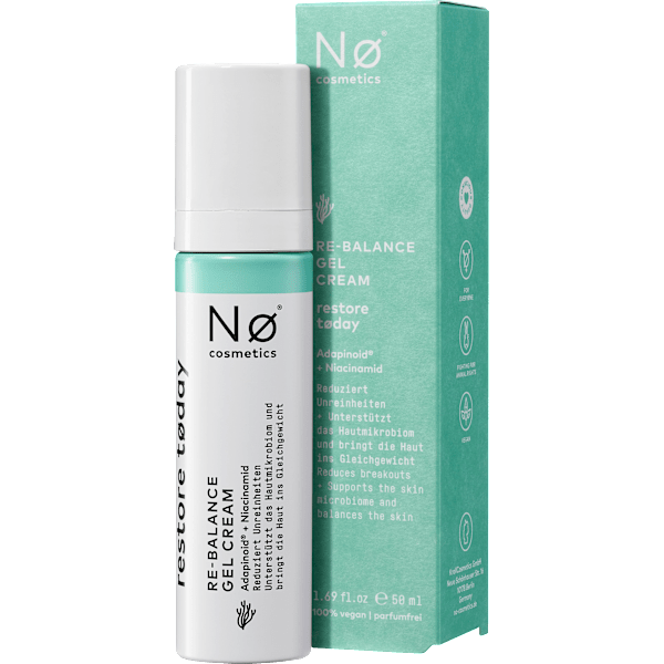 Gesichtscreme Gel Nø restore tøday Re-Balance NØ cosmetics