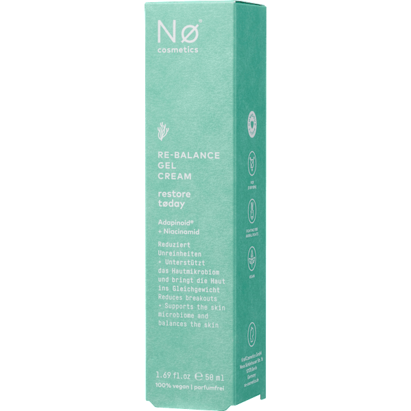Gesichtscreme Gel Nø restore tøday Re-Balance NØ cosmetics