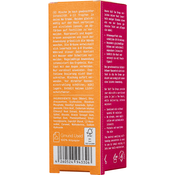 Selbstbräuner Konzentrat, self tan drops NØ cosmetics