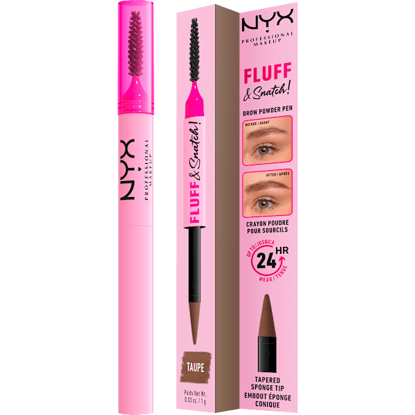 Augenbrauenstift Puder Fluff & Snatch 02 Taupe NYX PROFESSIONAL MAKEUP