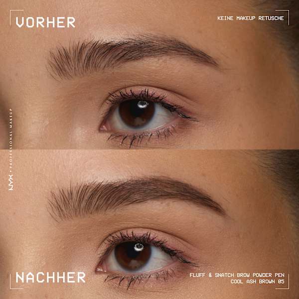 Augenbrauenstift Puder Fluff & Snatch 05 Cool Ash Brown NYX PROFESSIONAL MAKEUP