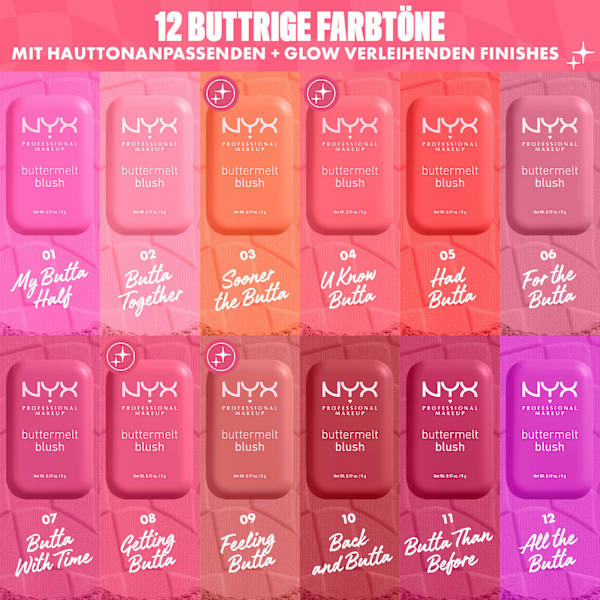 Blush Buttermelt 01 My Butta Half NYX PROFESSIONAL MAKEUP