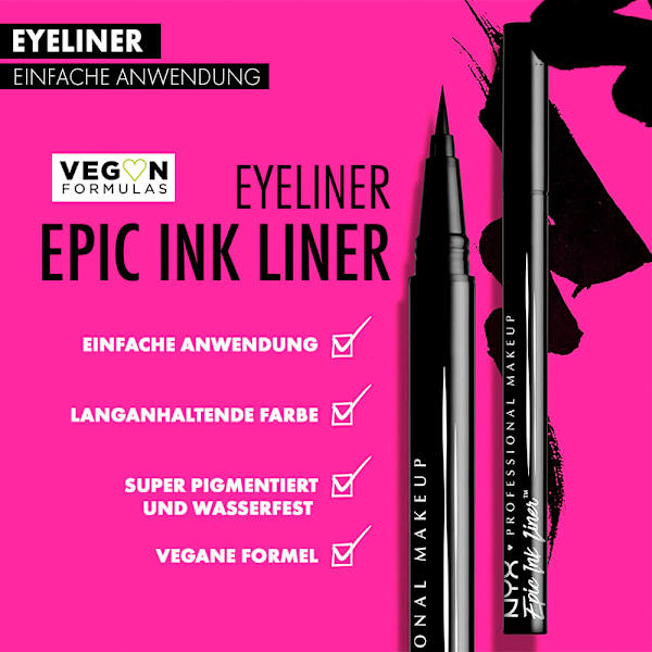 Eyeliner Epic Ink Liner 01 Black NYX PROFESSIONAL MAKEUP