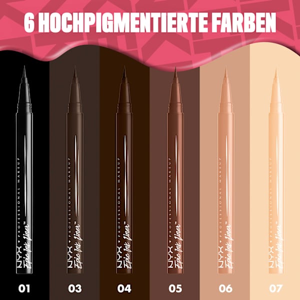 Eyeliner Epic Ink Liner 04 Milk Chocolate NYX PROFESSIONAL MAKEUP