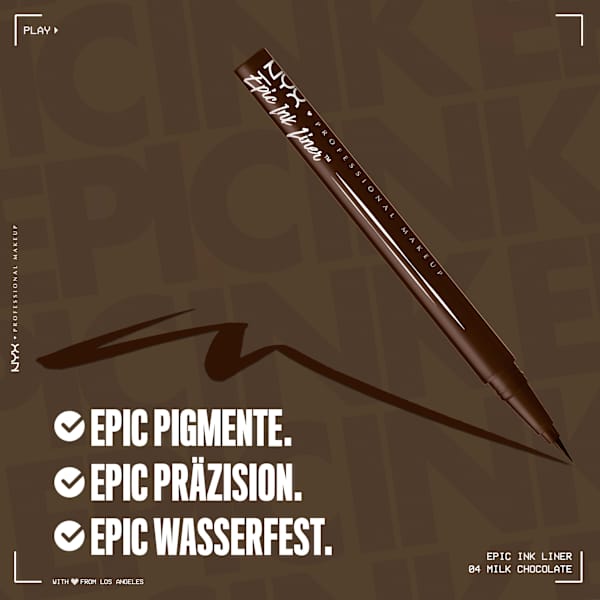 Eyeliner Epic Ink Liner 04 Milk Chocolate NYX PROFESSIONAL MAKEUP