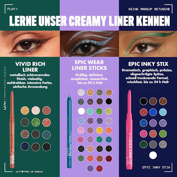 Eyeliner Epic Inky Stix Waterproof Violet 10 NYX PROFESSIONAL MAKEUP