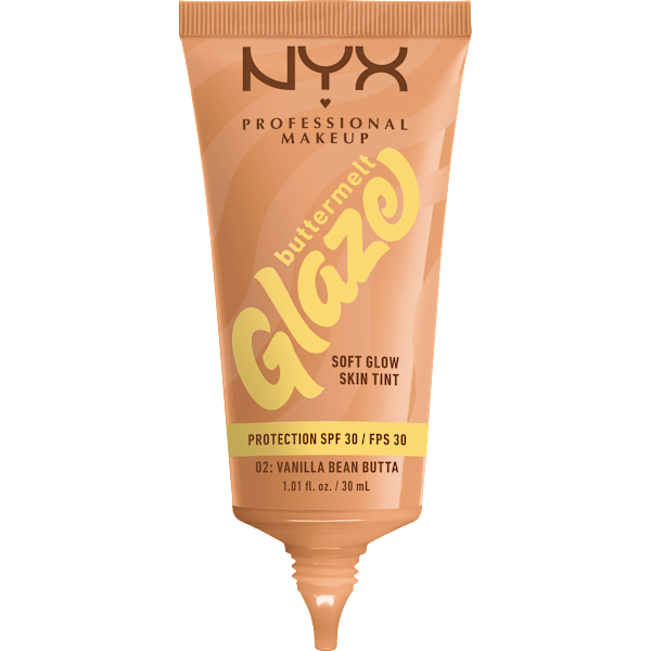 Foundation Buttermelt Glaze mit LSF 30, 02 Vanilla Bean Butta NYX PROFESSIONAL MAKEUP