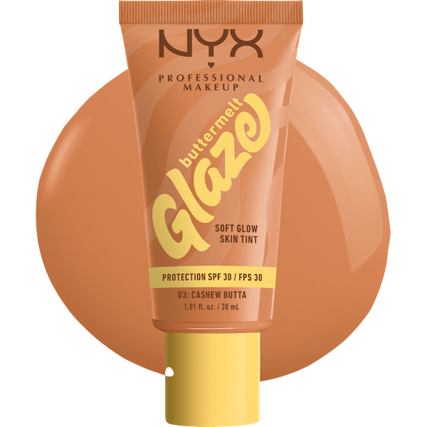 Foundation Buttermelt Glaze mit LSF 30, 03 Cashew Butta NYX PROFESSIONAL MAKEUP
