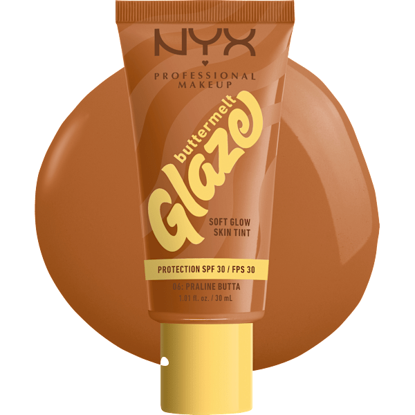 Foundation Buttermelt Glaze mit LSF 30, 06 Praline Butta NYX PROFESSIONAL MAKEUP