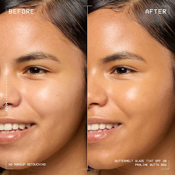 Foundation Buttermelt Glaze mit LSF 30, 06 Praline Butta NYX PROFESSIONAL MAKEUP