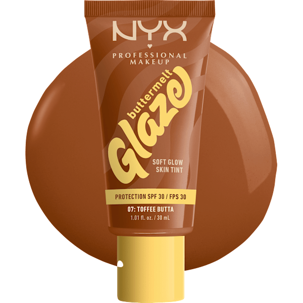 Foundation Buttermelt Glaze mit LSF 30, 07 Toffee Butta NYX PROFESSIONAL MAKEUP