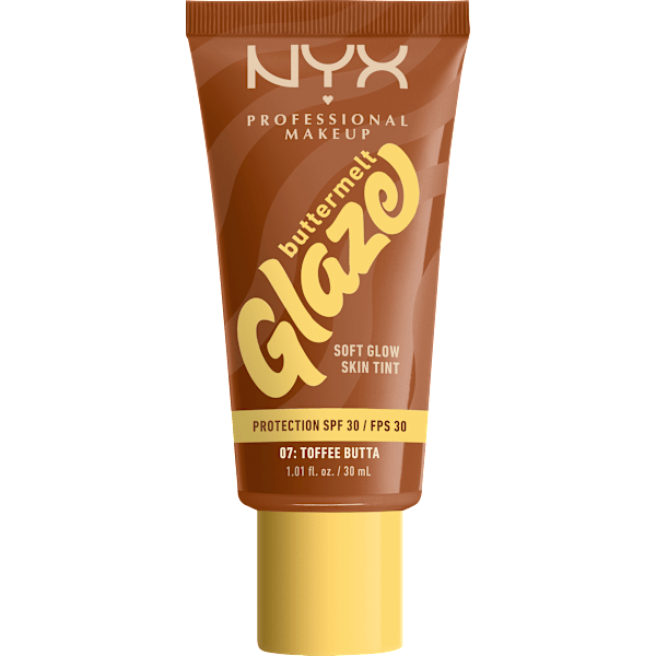 Foundation Buttermelt Glaze mit LSF 30, 07 Toffee Butta NYX PROFESSIONAL MAKEUP