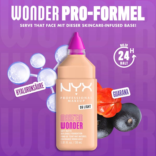 Foundation Make 'EM Wonder 06 Light NYX PROFESSIONAL MAKEUP