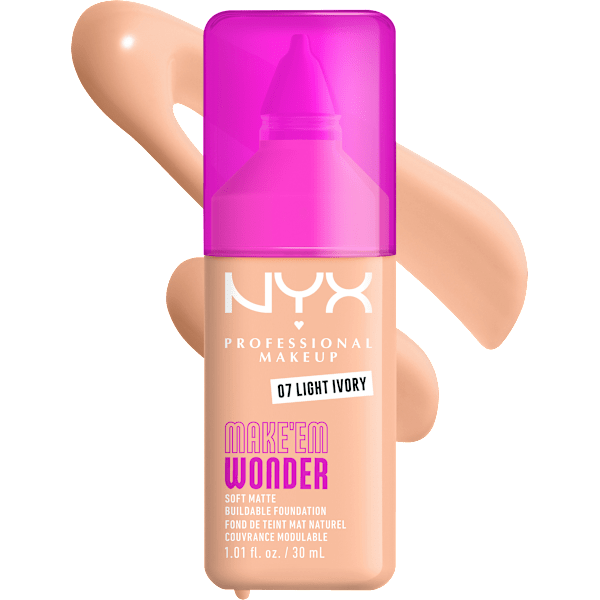 Foundation Make 'EM Wonder 07 Light Ivory NYX PROFESSIONAL MAKEUP