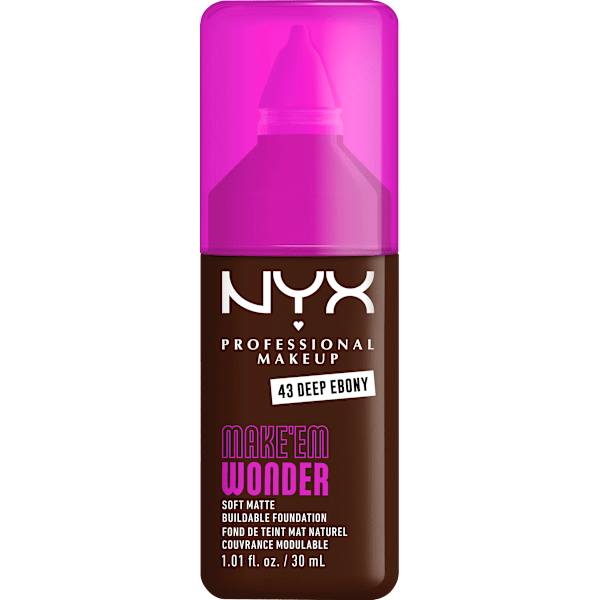 Foundation Make 'EM Wonder 43 Deep Ebony NYX PROFESSIONAL MAKEUP