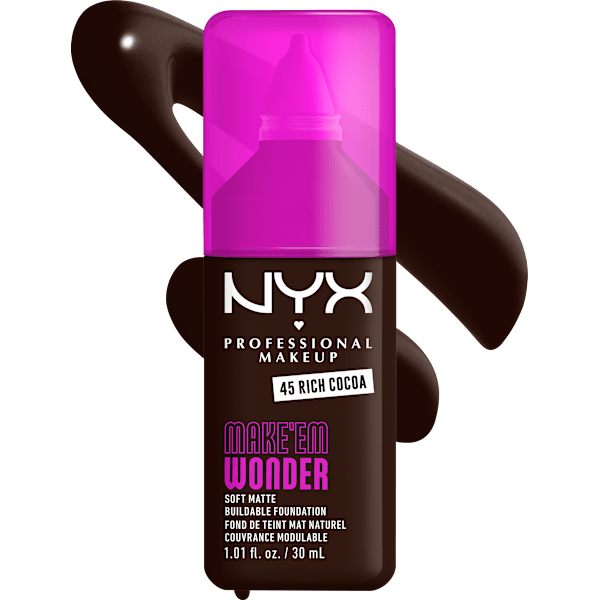 Foundation Make 'EM Wonder 45 Rich Cocoa NYX PROFESSIONAL MAKEUP
