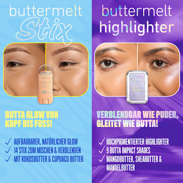 Highlighter Buttermelt Stix 09 Melt Down NYX PROFESSIONAL MAKEUP