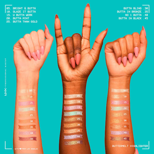 Highlighter Buttermelt U Butta Werk 15 NYX PROFESSIONAL MAKEUP