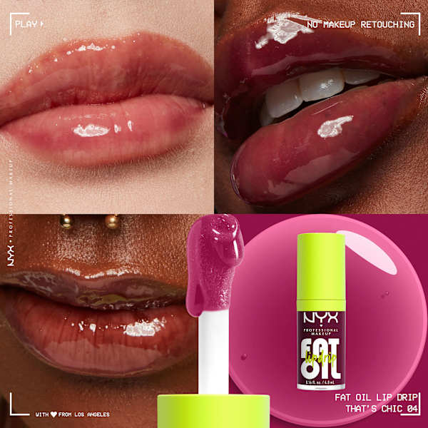 Lipgloss Fat Oil Lip Drip 04 Thats Chic  NYX PROFESSIONAL MAKEUP