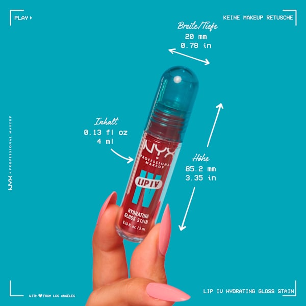 Lipgloss LIP IV Stain 22 Cherry Drenched NYX PROFESSIONAL MAKEUP