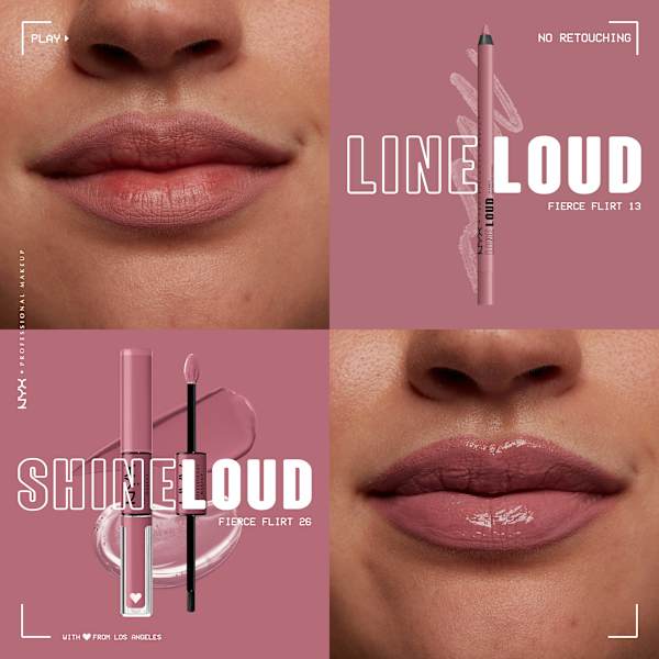 Lipliner Line Loud 13 Fierce Flirt NYX PROFESSIONAL MAKEUP