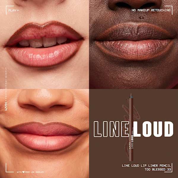 Lipliner Line Loud Longwear 03 Too Blessed NYX PROFESSIONAL MAKEUP