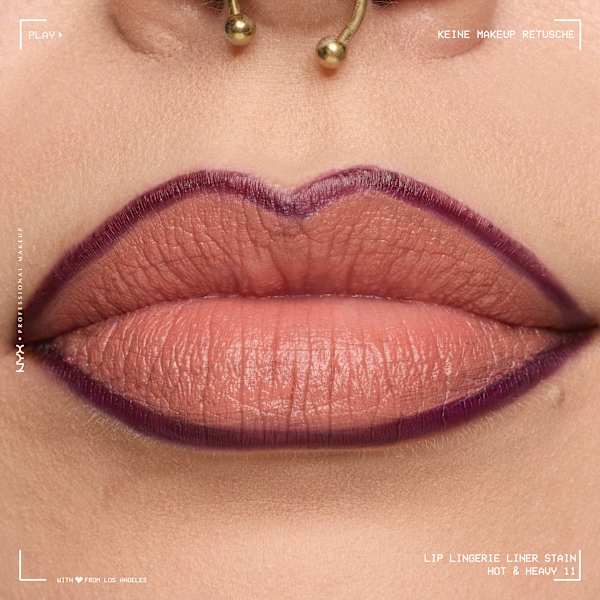 Lipliner Lip Lingerie Stain 11 Hot n Heavy NYX PROFESSIONAL MAKEUP