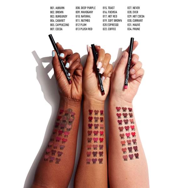 Lipliner Slim 812 Plum NYX PROFESSIONAL MAKEUP