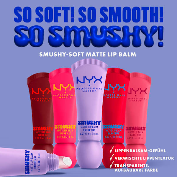 Lippenbalsam Smushy Matte 03 Sweet Smack NYX PROFESSIONAL MAKEUP