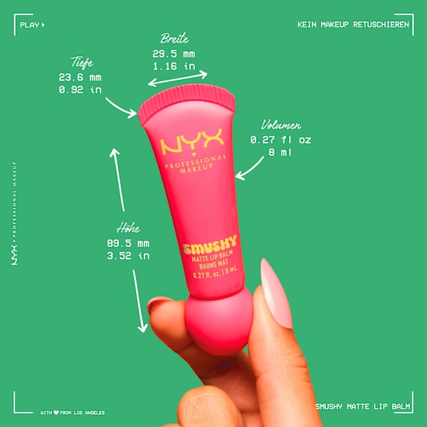 Lippenbalsam Smushy Matte 03 Sweet Smack NYX PROFESSIONAL MAKEUP