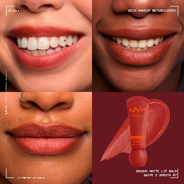 Lippenbalsam Smushy Matte 07 Swipe 2 Smooth NYX PROFESSIONAL MAKEUP