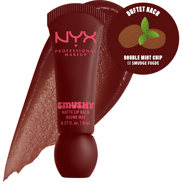 Lippenbalsam Smushy Matte 08 Smudge Fudge NYX PROFESSIONAL MAKEUP