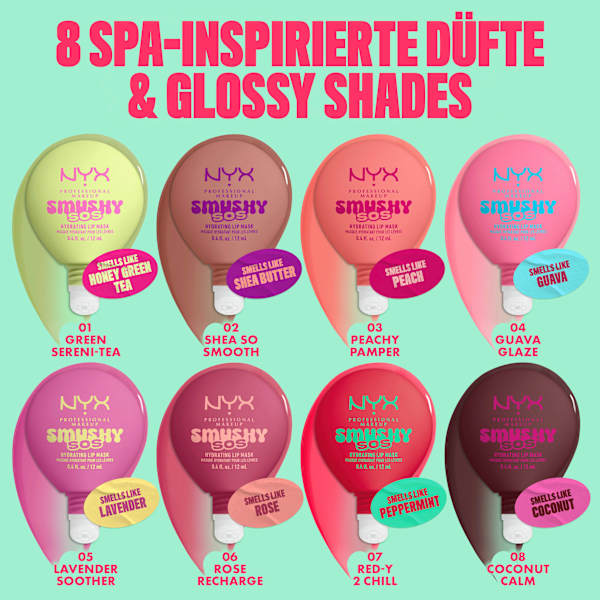 Lippenmaske Smushy SOS Hydrating 03 Peachy Pamper NYX PROFESSIONAL MAKEUP