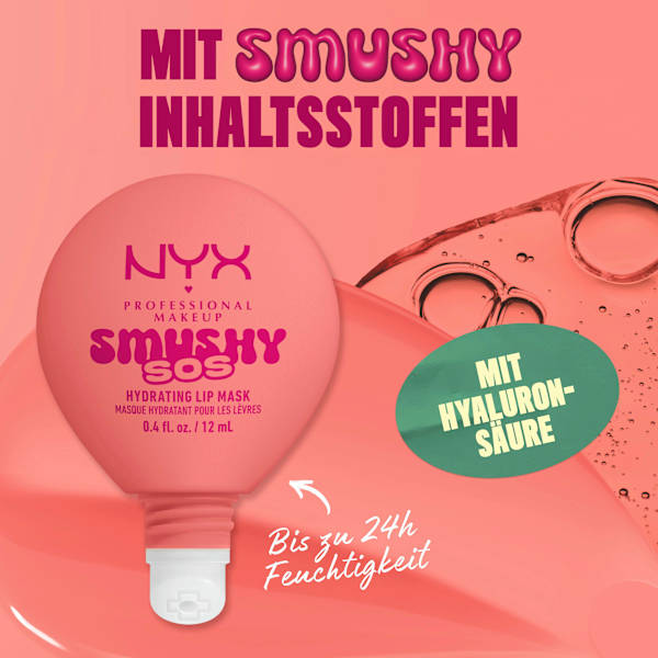 Lippenmaske Smushy SOS Hydrating 03 Peachy Pamper NYX PROFESSIONAL MAKEUP