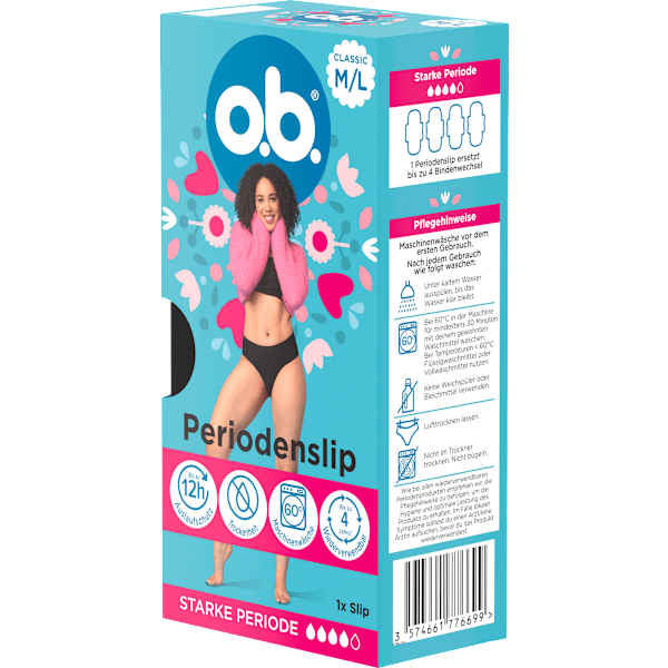 Periodenunterwäsche Slip schwarz Gr. M/L o.b.