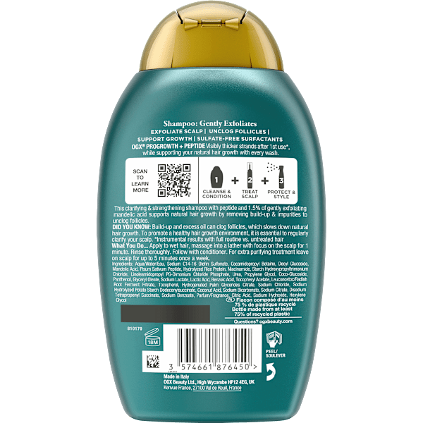 Shampoo ProGrowth + Peptide OGX