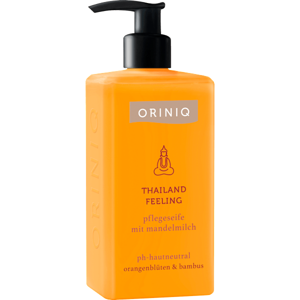 Flüssigseife Thailand Feeling mit Mandelmilch, Orangenblüte & Bambus ORINIQ