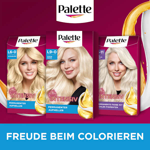 Haare Aufheller L9-0/XL9 Platin Blond Palette Intensive Color Creme