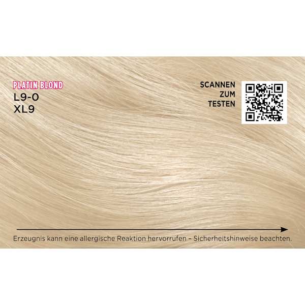 Haare Aufheller L9-0/XL9 Platin Blond Palette Intensive Color Creme