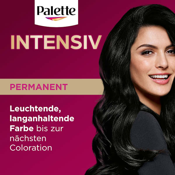 Haarfarbe 1-0/900 Schwarz Palette Intensive Color Creme