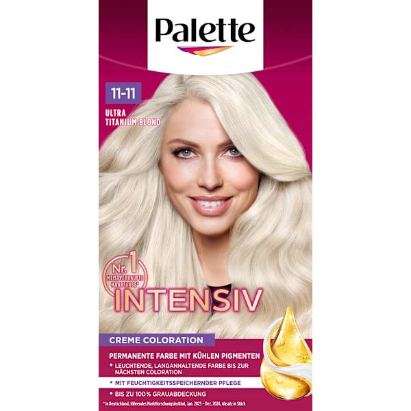 Haarfarbe 11-11 Ultra Titanium Blond Palette Intensive Color Creme