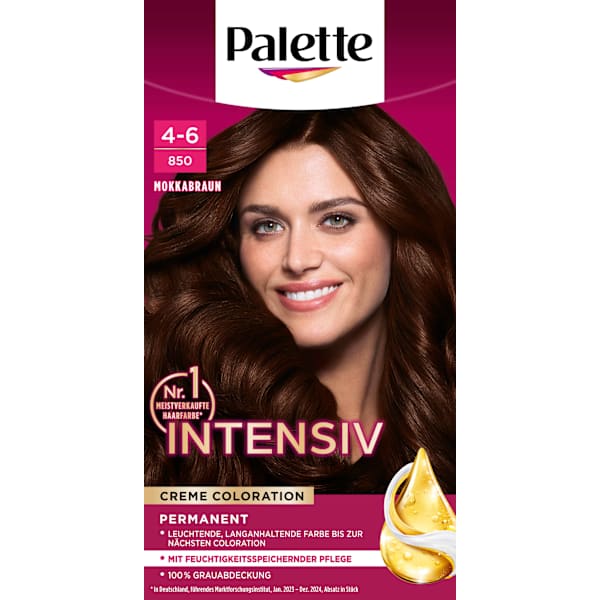 Haarfarbe 4-6/850 Mokkabraun Palette Intensive Color Creme