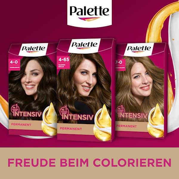 Haarfarbe 4-65 Warmes Braun Palette Intensive Color Creme