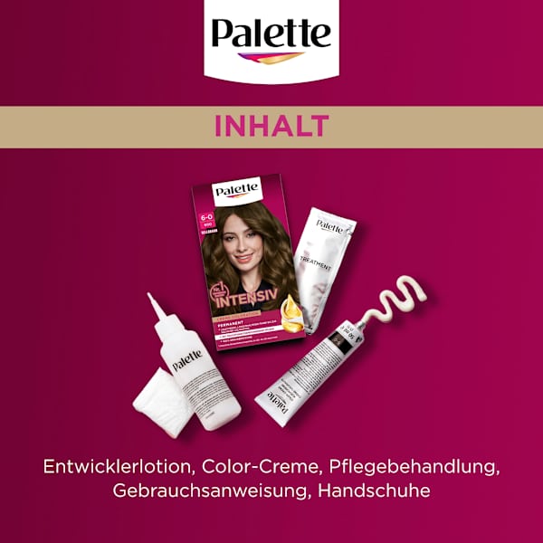 Haarfarbe 6-0/600 Hellbraun Palette Intensive Color Creme
