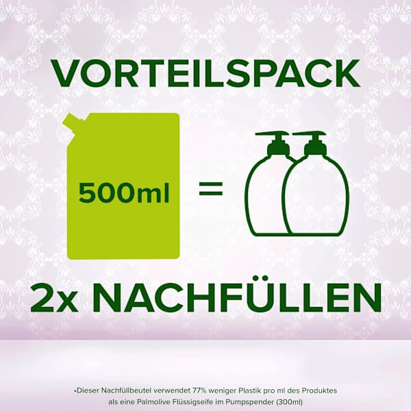 Flüssigseife Lavendel & Bergamotte Nachfüllpack (2x250 ml) Palmolive